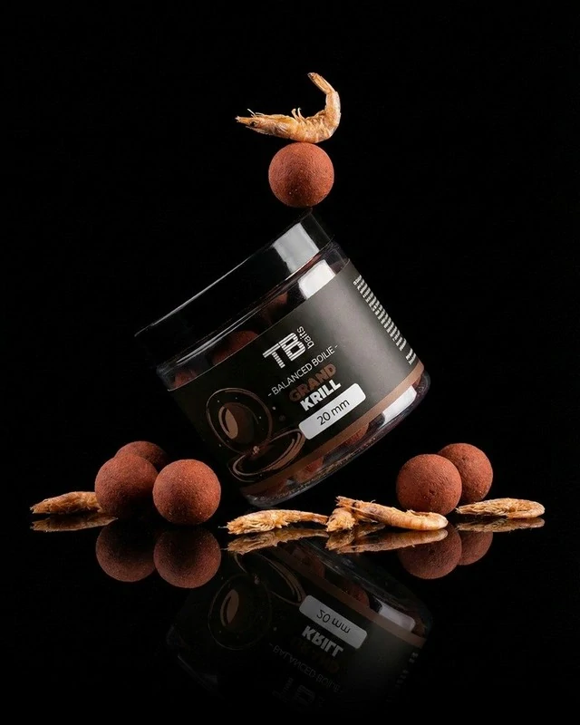 TB Baits Vyvážené Boilie Balanced + Atraktor Grand Krill 100 g - 20 mm