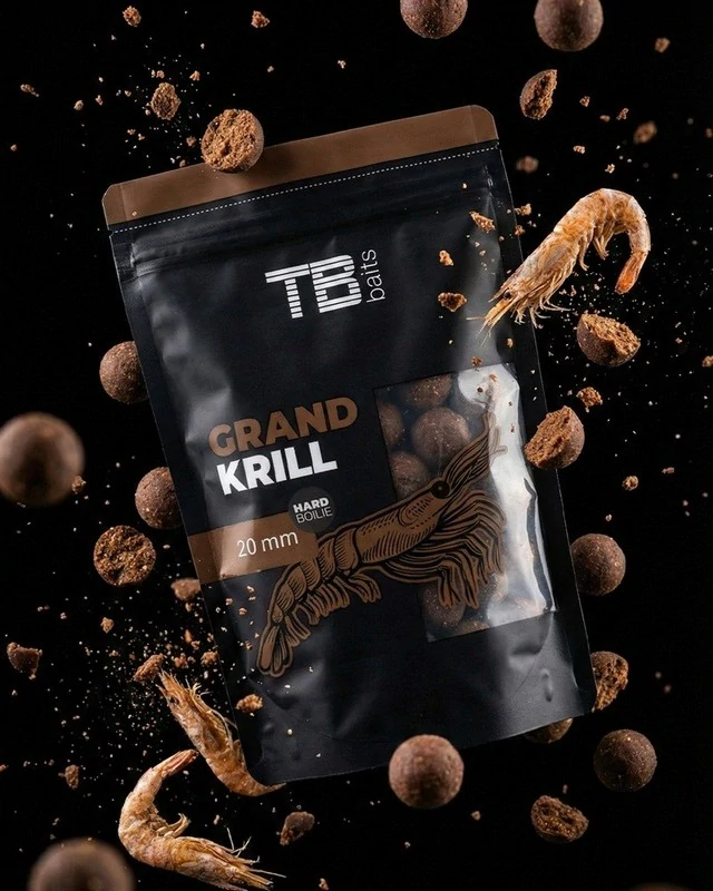 TB Baits Hard Boilie Grand Krill 250 g - 20 mm