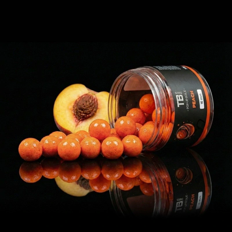TB Baits Plovoucí boilie Pop-Up Peach + NHDC 50 g - 16 mm