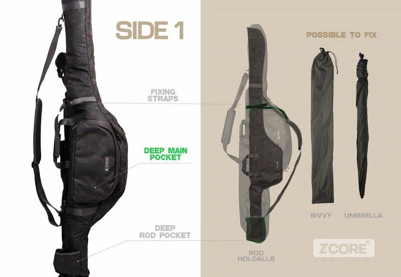 Zfish Pouzdro na 2 pruty Z-Core Elite Carp Holdall 2 Rods 195 cm