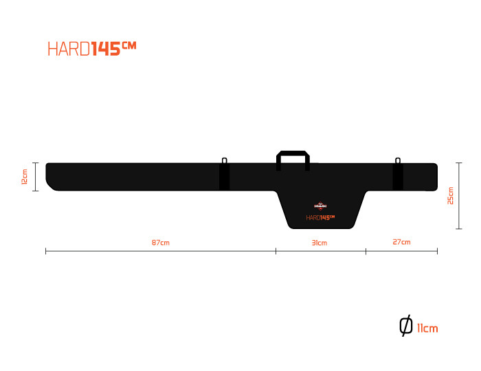 Pouzdro Delphin Dravec Hard - 145cm