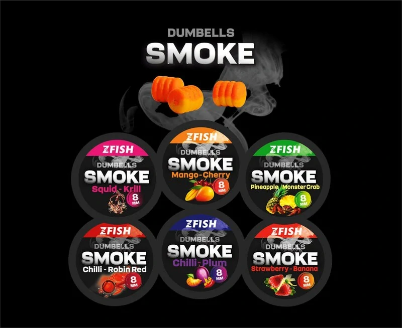 Zfish Smoke POP-UP Dumbells Jahoda-Banán_20g_8mm