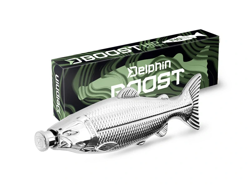 Nerezová placatka Delphin Boost 140 ml