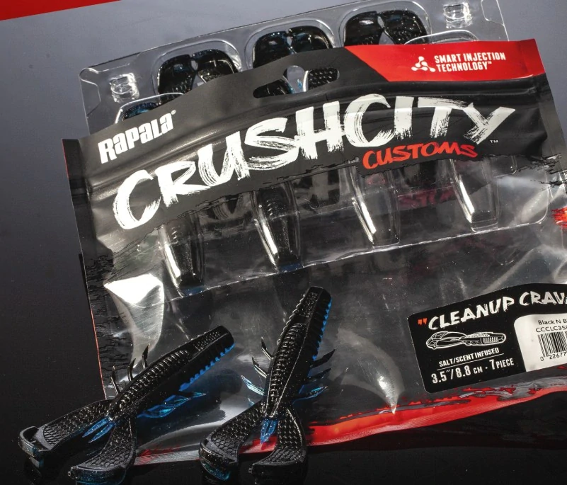 Gumová nástraha Rapala Crushcity Cleanup Craw 3,5"_WMR_8,8cm_7ks