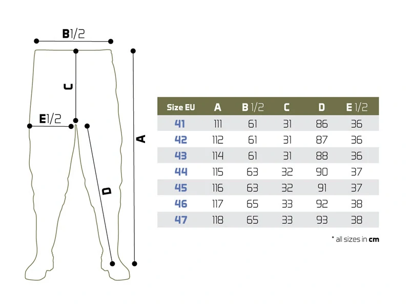 Delphin Brodící kalhoty do pasu HRON Pants_vel. 46