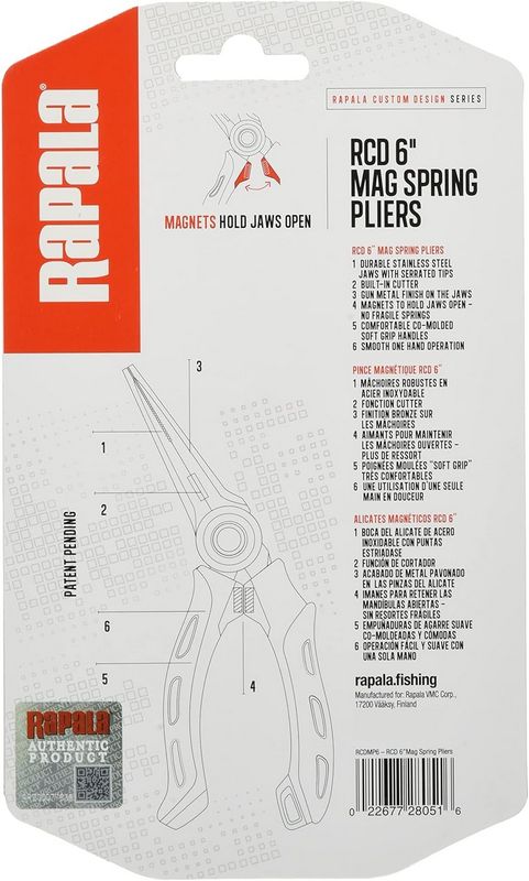 Kleště Rapala RCD Mag Spring Pliers 6"_18cm