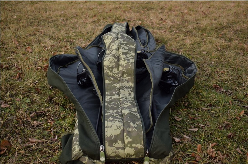 Obal na pruty Mivardi CamoCode Compact_205cm_2 komory