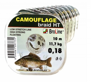 Pletená šňůra Broline Camouflage 10m - 0,34mm_22,3kg