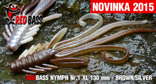 Nymfa REDBASS XL - Brown / Silver /130mm - 1ks
