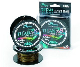 Filfishing Sumcová šňůra Titan Camou Braid_250m_0,70mm_84kg