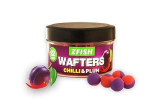 Zfish Vyvážené boilies Balanced Wafters 20g_12mm_Chilli-Švestka
