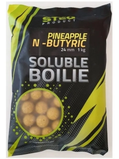 Stég Soluble boilie Ananas/N-Butyric 1 kg 24 mm