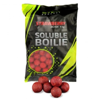Stég Soluble boilie Jahoda 1 kg 24 mm