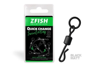 Zfish Obratlík Quick Change Swivel with Ring vel.8_10ks
