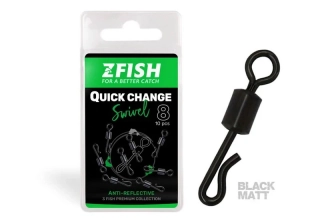 Zfish Obratlík Quick Change Swivel Matt vel.8_28kg_10ks