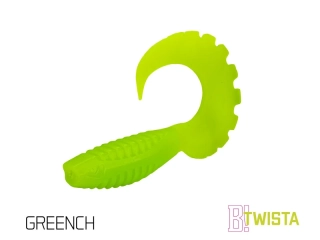 Umělá nástraha Delphin Twista UVs 8cm_Greench_5ks