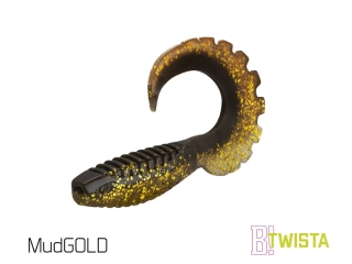 Umělá nástraha Delphin Twista UVs 10cm_MudGold_5ks