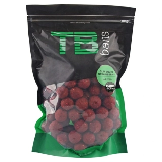TB Baits Hard Boilie GLM Squid Strawberry 1 kg 24 mm