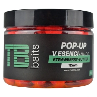TB Baits Plovoucí Boilie Pop-Up Strawberry Butter + NHDC 65 g 16 mm