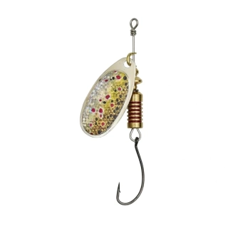 Třpytka DAM Singlehook Spinner 2 Brown Trout 4 g