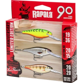 Rapala 90 Years Lure Kit Shad Rap 3 ks