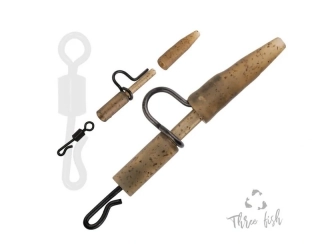Zfish Závěska Heavy Duty Clip & Tail Rubber + QC – 6 ks