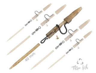 Zfish Závěska Heavy Duty Clip Complete Pin Set 40 mm – 5 ks