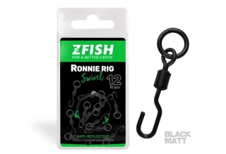 Zfish Obratlík Ronnie Rig Swivel Matt vel. 12 / 20 kg - 10 ks