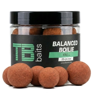 TB Baits Vyvážené Boilie Balanced + Atraktor Krill 100 g - 20-24 mm