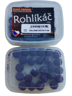 Český partikl Rohlíkáč Obalovaná švestka 40 g 10 mm