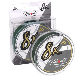 Mikado Pletená šňůra Nihonto Octa Braid zelená 150 m 0,40 mm 39,80 kg