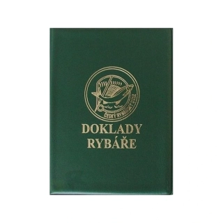 Obal na doklady rybáře zelený 12 x 16 cm