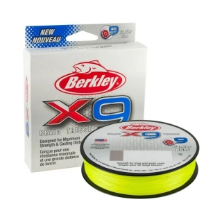 Šňůra Berkley X9 Flame Green_150m _0,12mm_12,1kg