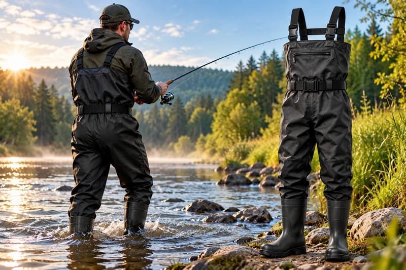 Mikado Black Basic – praktické prsačky pro brodění