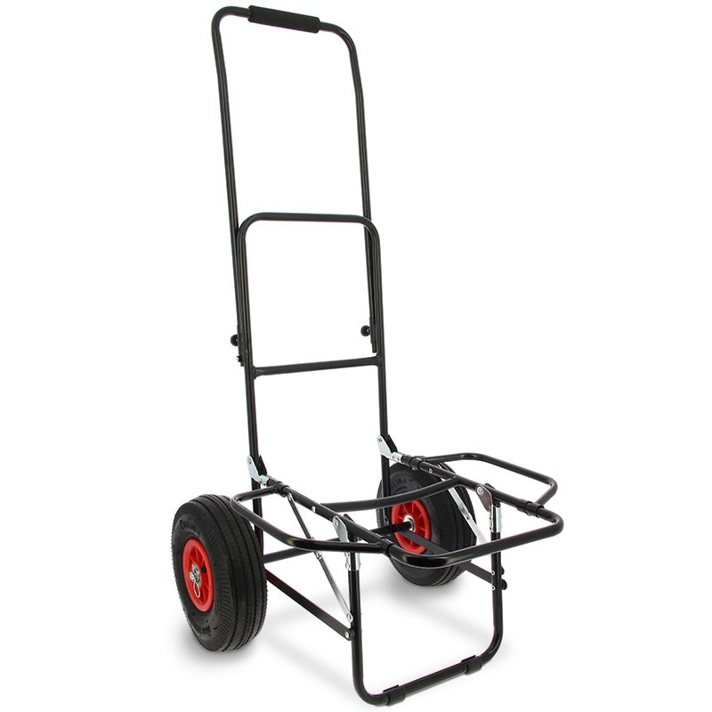 Rybářský vozík NGT Quickfish Trolley je novinka od NGT, jedná se o kompaktní vozík s nafukovacími koly o průměru 25 cm a pevnou ocelovou kontrukcí, který je ideálním pomocníkem na krátké výpravy.