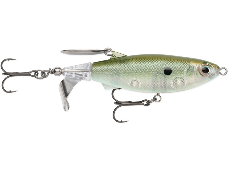 Rapala ClapTail 110 GGSD napodobuje přirozenou kořist. Hladinový wobler s výrazným zvukem pro opatrné dravce.