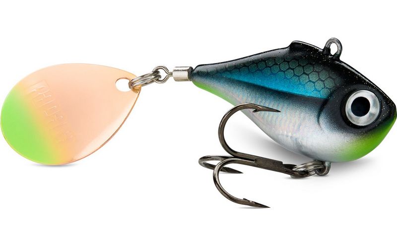 Rapala Rippin Spin je kovová nástraha s rotačním lístkem, záblesky a vibracemi.