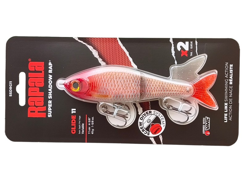 Rapala Super Shadow Rap Glide RH - Red Head 11 cm