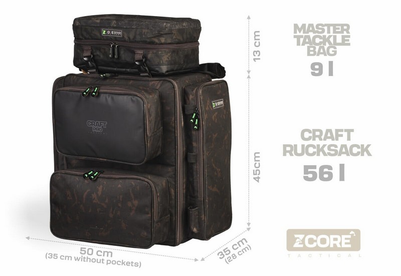 Zfish CraftPro Rucksack Z-Core 3in1 | Batoh s organizérem