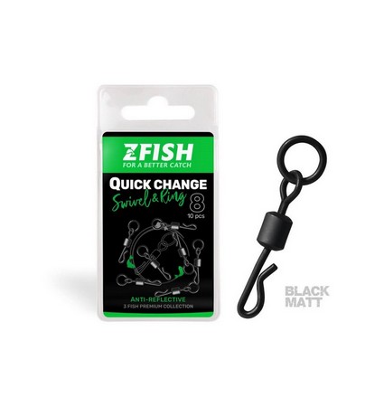Zfish Obratlík Quick Change Swivel with Ring vel.8_10ks