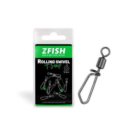 Zfish Obratlík s karabinou Rolling Swivel with T Snap