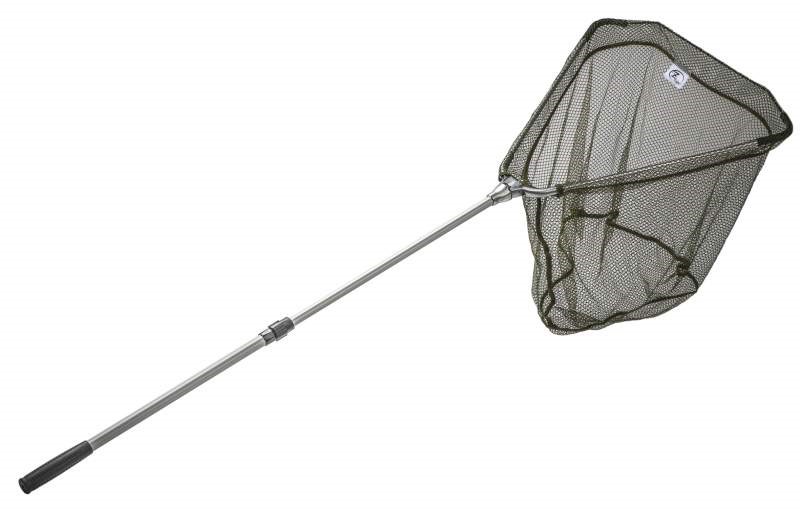 Zfish Podběrák Select Landing Net. Podběrák má pevnou teleskopickou rukojeť z profilovaného hliníku se sklopným mechanizmem.