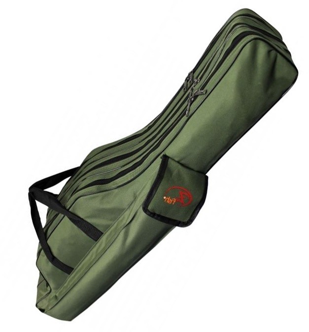 Pouzdro na pruty Rod Holdall 3Rods. Nová, vylepšená série tříkomorových obalů na pruty včetně přidané boční kapsy na box s rybářskou bižuterií a dvou ramenních popruhů pro snadnější transport. Kvalitní, tříkomorové pouzdro z nepromokavého a snadno omyvatelného materiálu pro bezpečnou přepravu teleskopických prutů s navijáky i ostatním příslušenstvím. Součástí pouzdra jsou tři oddělené komory na pruty s navijáky a jedna dlouhá boční, nepromokavá kapsa na podběrák a vidličky. Je možné ho přenášet jak v ruce tak, na zádech a to díky dvěma, nastavitelným ramenním popruhům. Pouzdro je opatřeno kvalitními, dvoucestnými zipy. Délka: 110cm Hloubka v místě pro naviják: 20cm Velikost dlouhé kapsy: 75 x 10cm Velikost boční kapsy: 25 x 15 x 5 cm