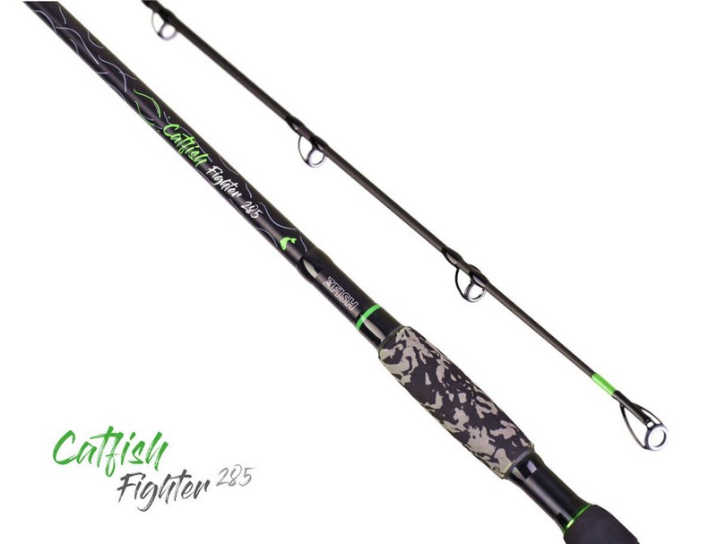 Sumcový prut "Catfish Fighter" si tě získá už na první pohled! Tento akční univerzál z dílny české značky ZFISH, to je prostě spolehlivý dělník, který disponuje středně rychlou akcí, ideálně rozloženou do celého prutu a je tedy vhodný na všechny techniky lovu sumců.  Atraktivní a velmi univerzální sumcový prut, který má slovo „FIGHT“ přímo v názvu, ti umožní si maximálně vychutnat silové zdolávání. Catfish Fighter je ideální v kombinaci s naším navijákem ZFISH Zeus, ale bez jakýchkoli problému zvládne práci i s těmi největšími multiplikátory. Catfish Fighter by tedy neměl chybět ve výbavě každého rybáře, který si troufá na větší ryby a chce zažít opravdový "FIGHT" se vším všudy.  Doporučená odhozová zátěž: 100 - 300g Délka: 2.85m Počet dílů: 2 Počet oček: 8 Transportní délka: 141cm Hmotnost: 356g Délka	2,85m Vrhací Zátěž	100-300g