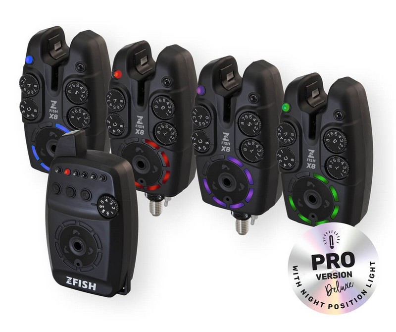 🆕 ZFISH Sada Hlásičů Bite Alarm Set Zx8 PRO 4+1 – dokonalý přehled o každém záběru 🎯 Nová generace signalizace záběrů s bezchybnou spolehlivostí.