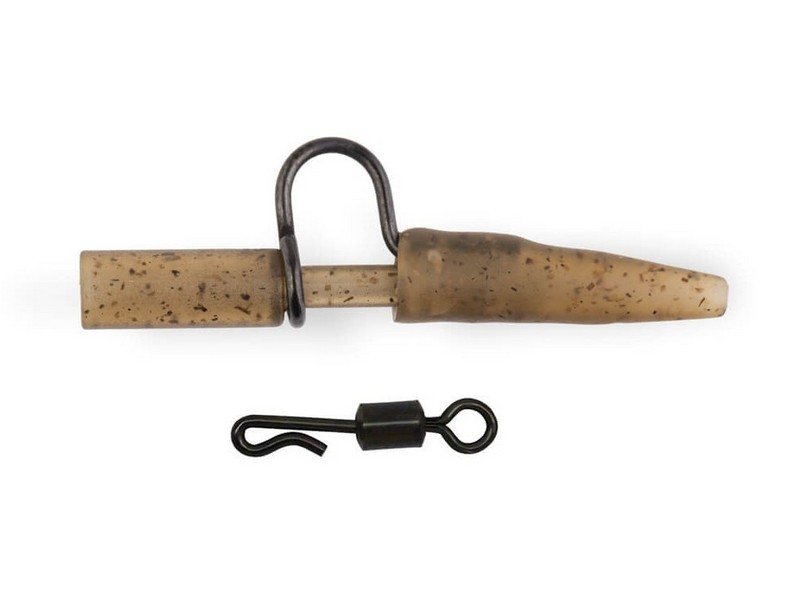 Zfish Závěska Heavy Duty Clip & Tail Rubber + QC – závěska s kovovým ramínkem a výměnným obratlíkem.